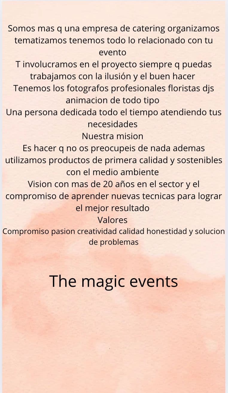 The magis events gourmet